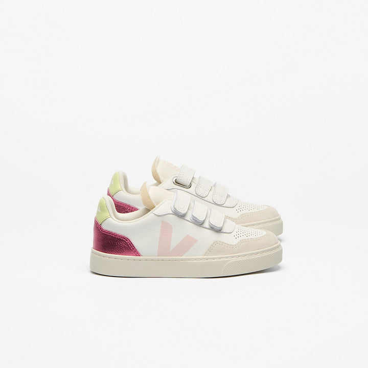 Veja Zapatilla Small V-90 White Petale Azalea para Niña