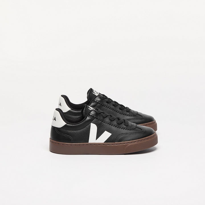 Veja Zapatilla Small Volley Black White Bark para Niño