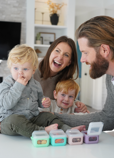 MELII VASIJA CON TAPA CUBES MULTICOLOR