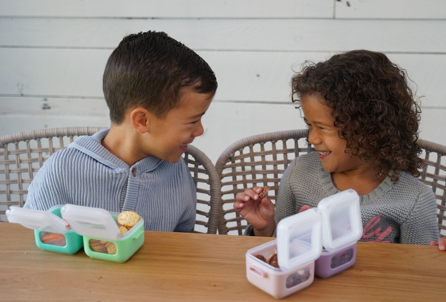 MELII VASIJA CON TAPA CUBES MULTICOLOR