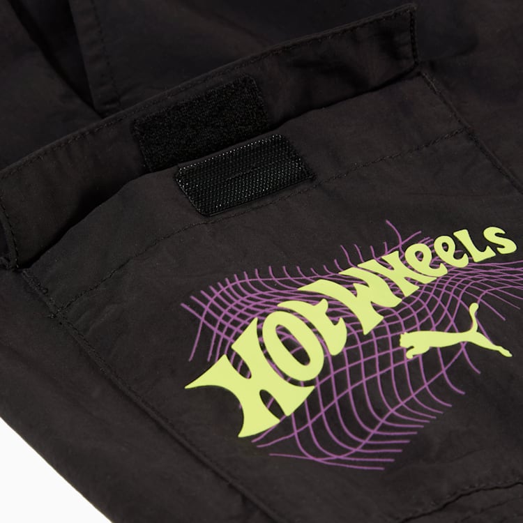 PUMA NIÑO SHORT X HOT WHEELS WV BLACK