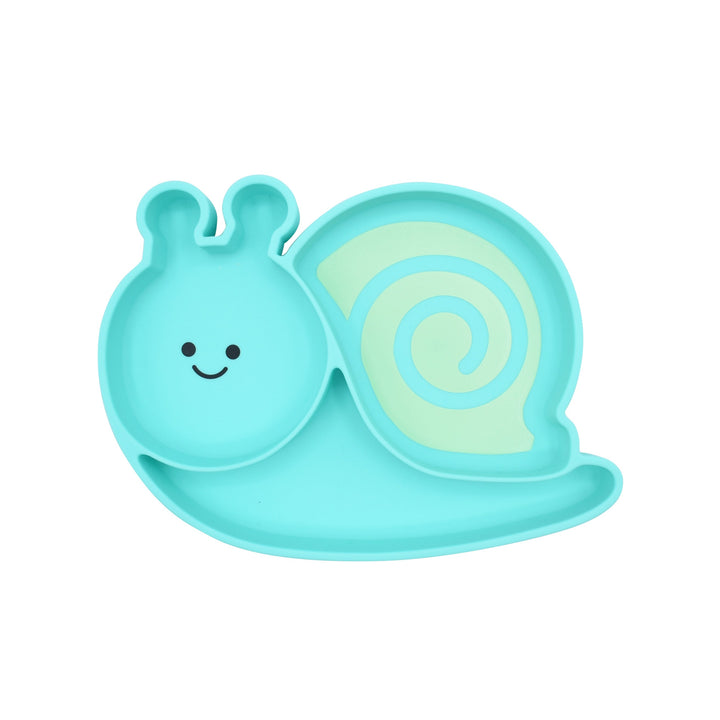 MELII PLATO CON DIVISIONES SNAIL BLUE