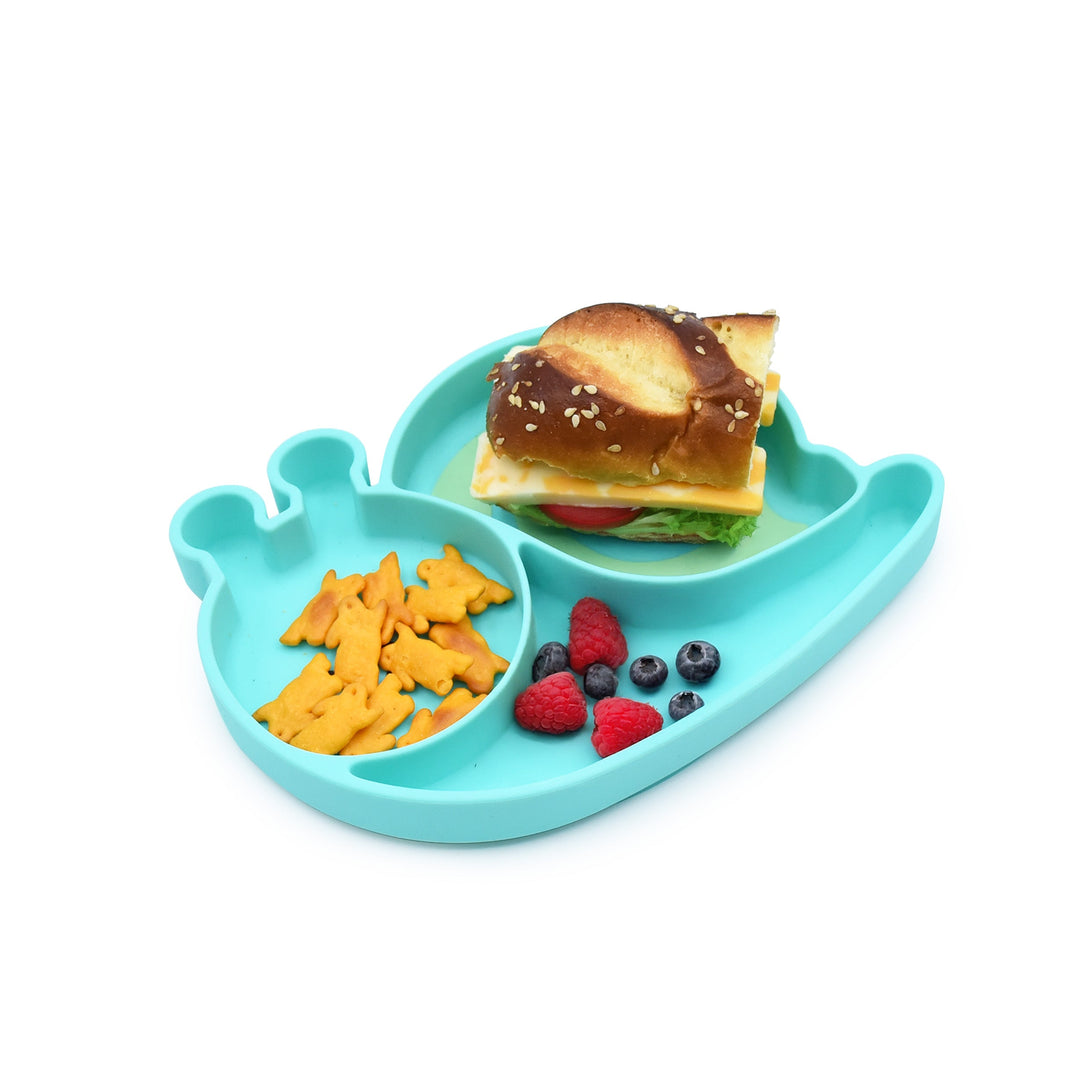MELII PLATO CON DIVISIONES SNAIL BLUE