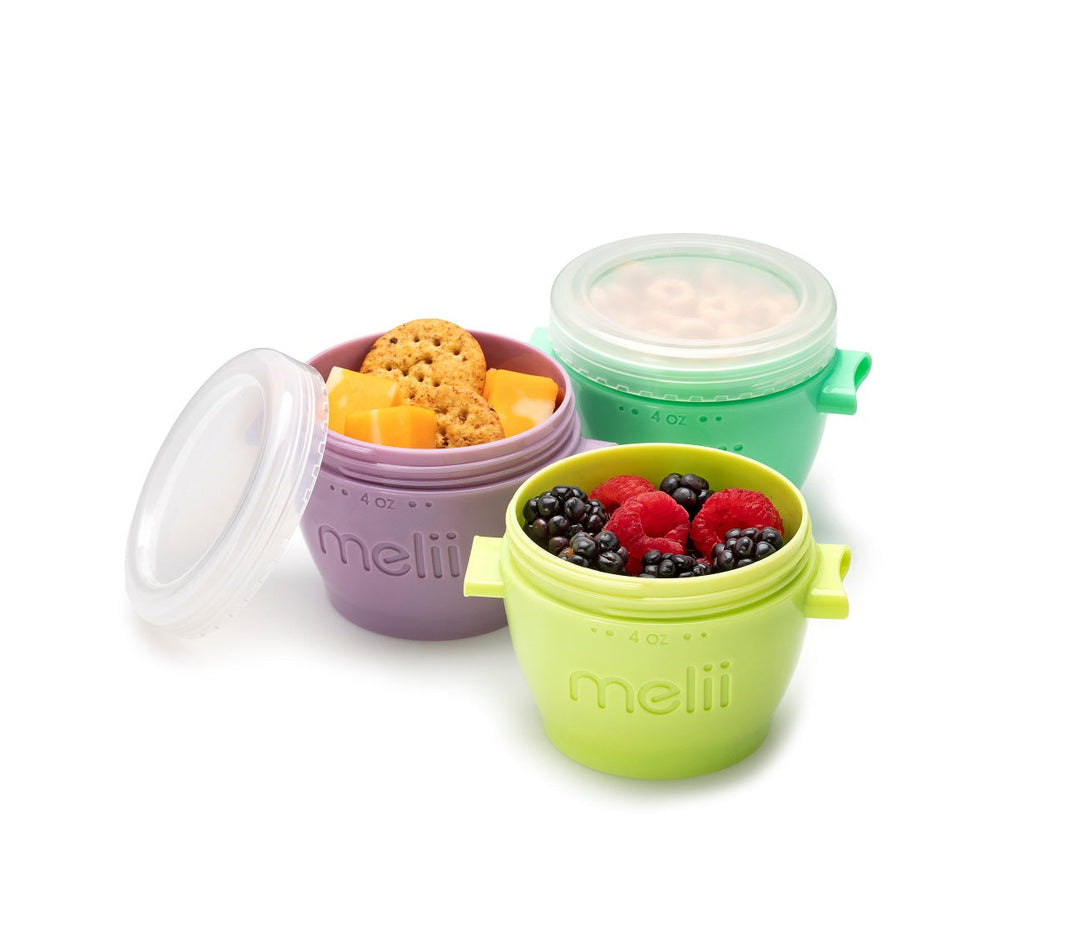 MELII VASIJA CON TAPA 4OZ 4PCS MULTICOLOR