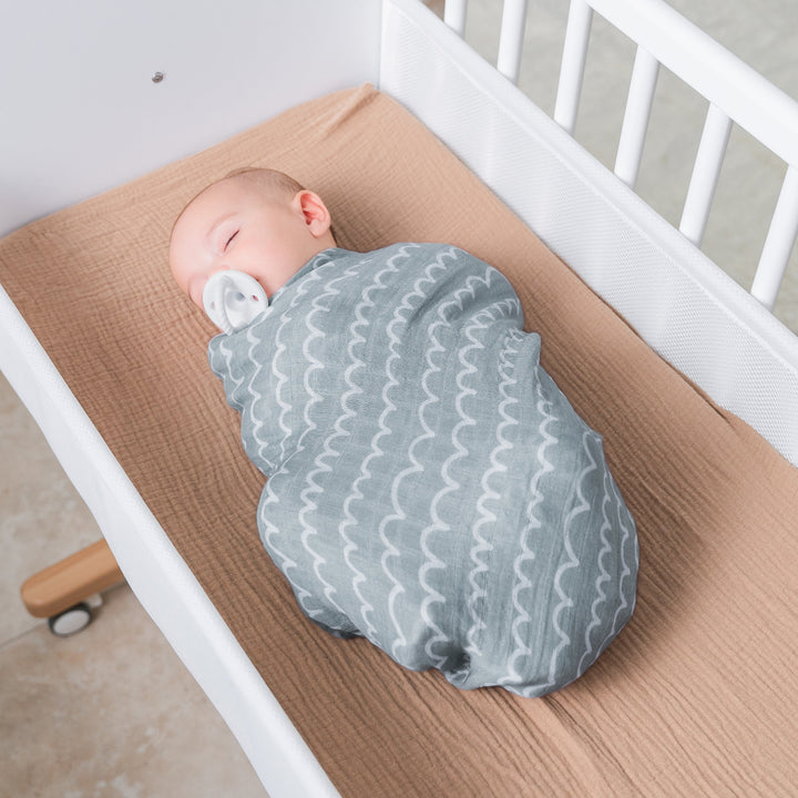 COMFY CUBS MANTA MUSLIN SWADDLE SUN/RAINBOW/RAIN/DOODLE 4PK