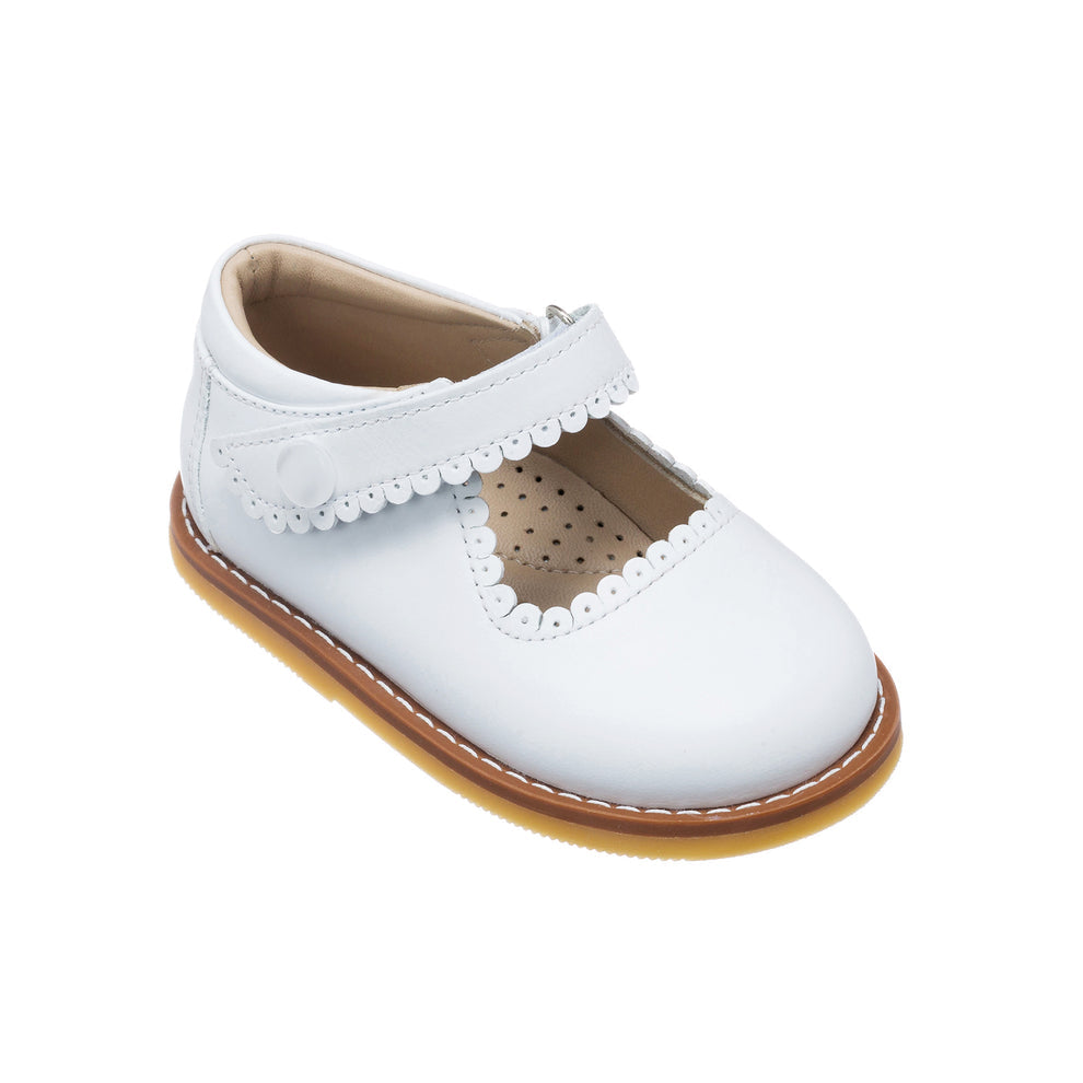 ELEPHANTITO BEBE NIÑA ZAPATO MARY JANE WHITE