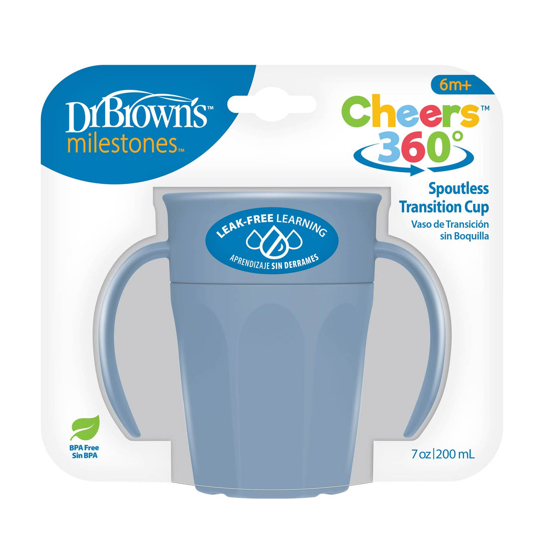 DR. BROWN VASO CON ASAS 7OZ/200ML (AZUL)