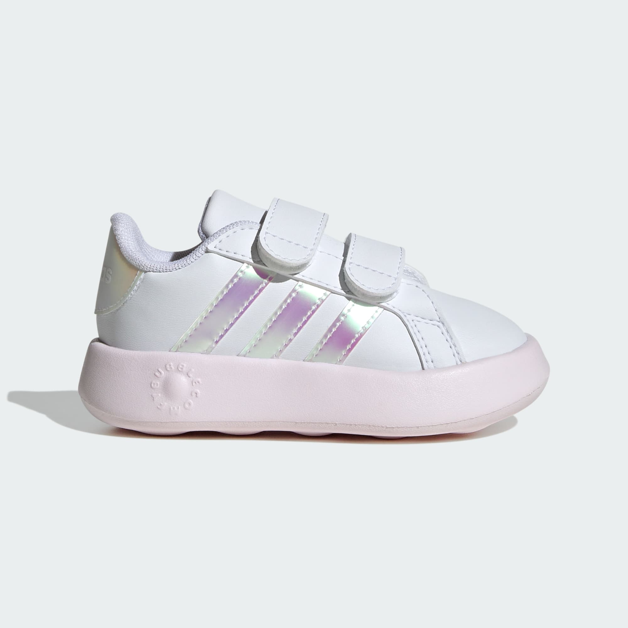 ADIDAS NIÑA ZAPATILLA GRAND COURT FTWHT/ALMPNK/CBLK – Poppy's