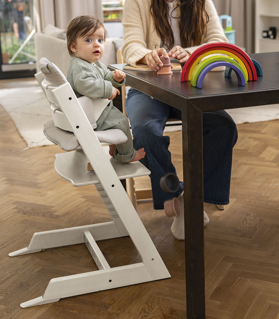 STOKKE SILLA DE COMER TRIPP TRAPP HIGH CUSHION AND TRAY WHITE/NORDIC GREY