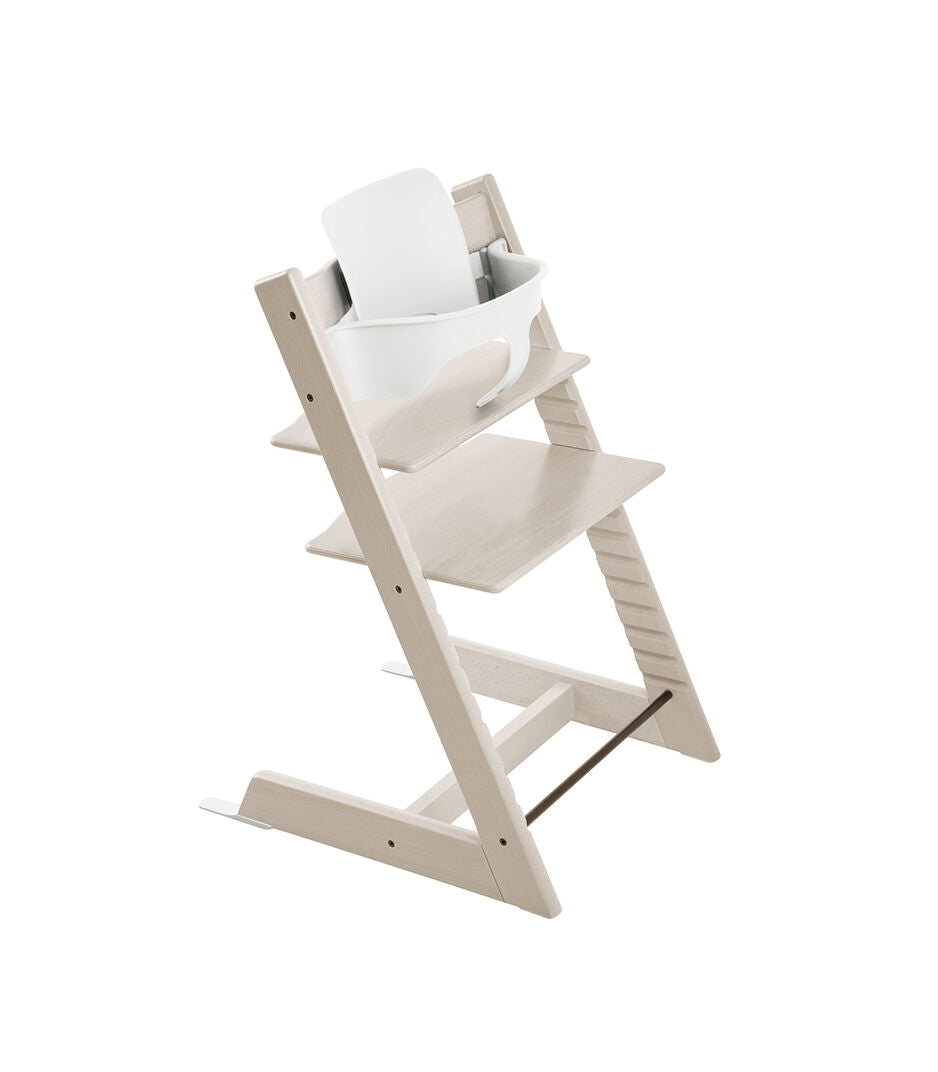STOKKE SILLA DE COMER TRIPP TRAPP HIGH CUSH AND TRAY WHITEWASH/GREY