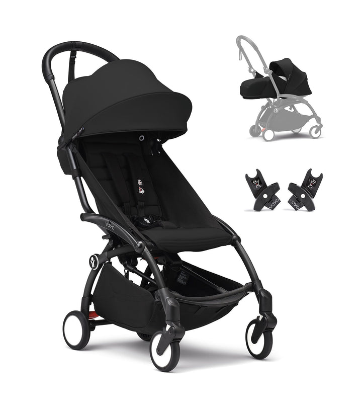 BABYZEN COCHE YOYO3 STROLLER NEWBORN BLACK