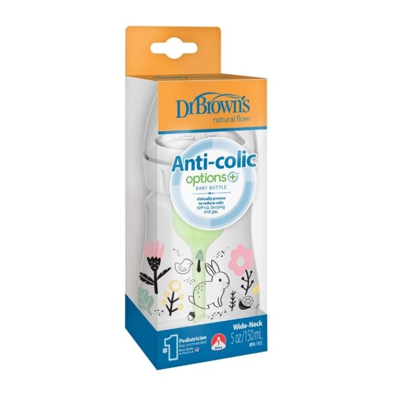 DR. BROWN BIBERON ANTI COLICO DE CUELLO ANCHO C/5OZ/150M