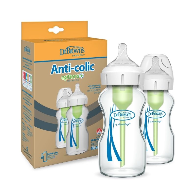 DR. BROWN BIBERON VIDRIO 9OZ 2PK