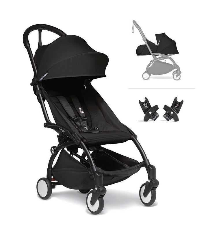 BABYZEN COCHE YOYO2 STROLLER NEWBORN BUNDLE BLACK / SEAT