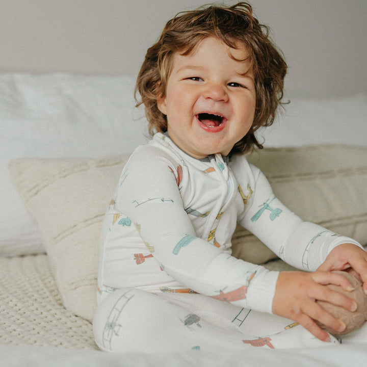 COPPER PEARL BEBE NIÑO PIJAMA ACE ZIP-UP