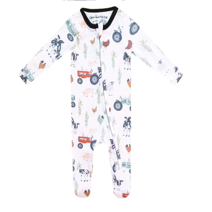 COPPER PEARL BEBE NIÑO PIJAMA ZIP UP JO