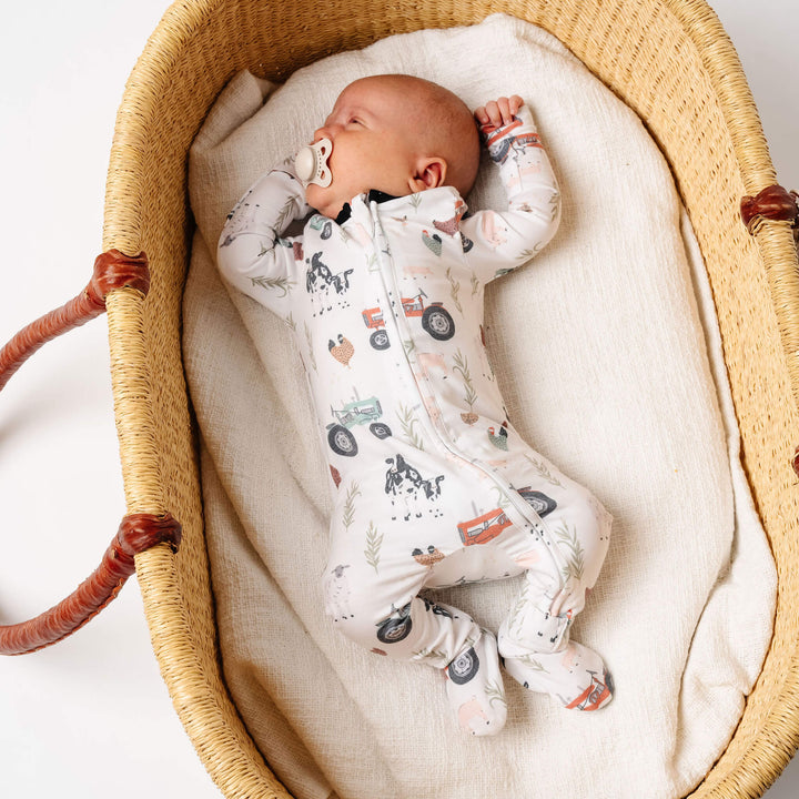 COPPER PEARL BEBE NIÑO PIJAMA ZIP UP JO