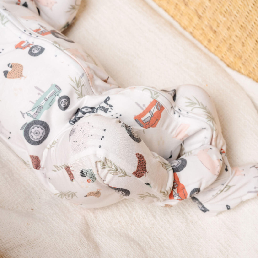 COPPER PEARL BEBE NIÑO PIJAMA ZIP UP JO