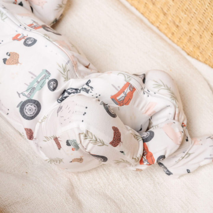 COPPER PEARL BEBE NIÑO PIJAMA ZIP UP JO