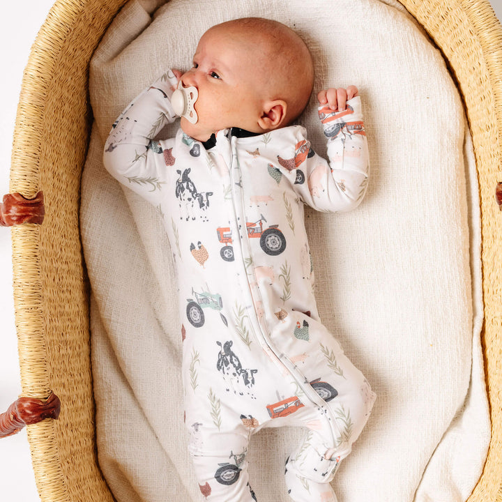 COPPER PEARL BEBE NIÑO PIJAMA ZIP UP JO