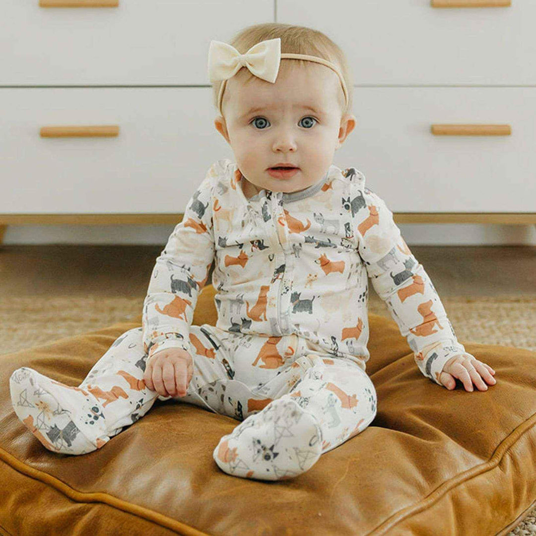 COPPER PEARL BEBE NIÑO PIJAMA ZIP UP RUFUS