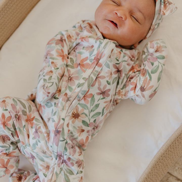 COPPER PEARL BEBE NIÑA PIJAMA ZIP UP NATALIE