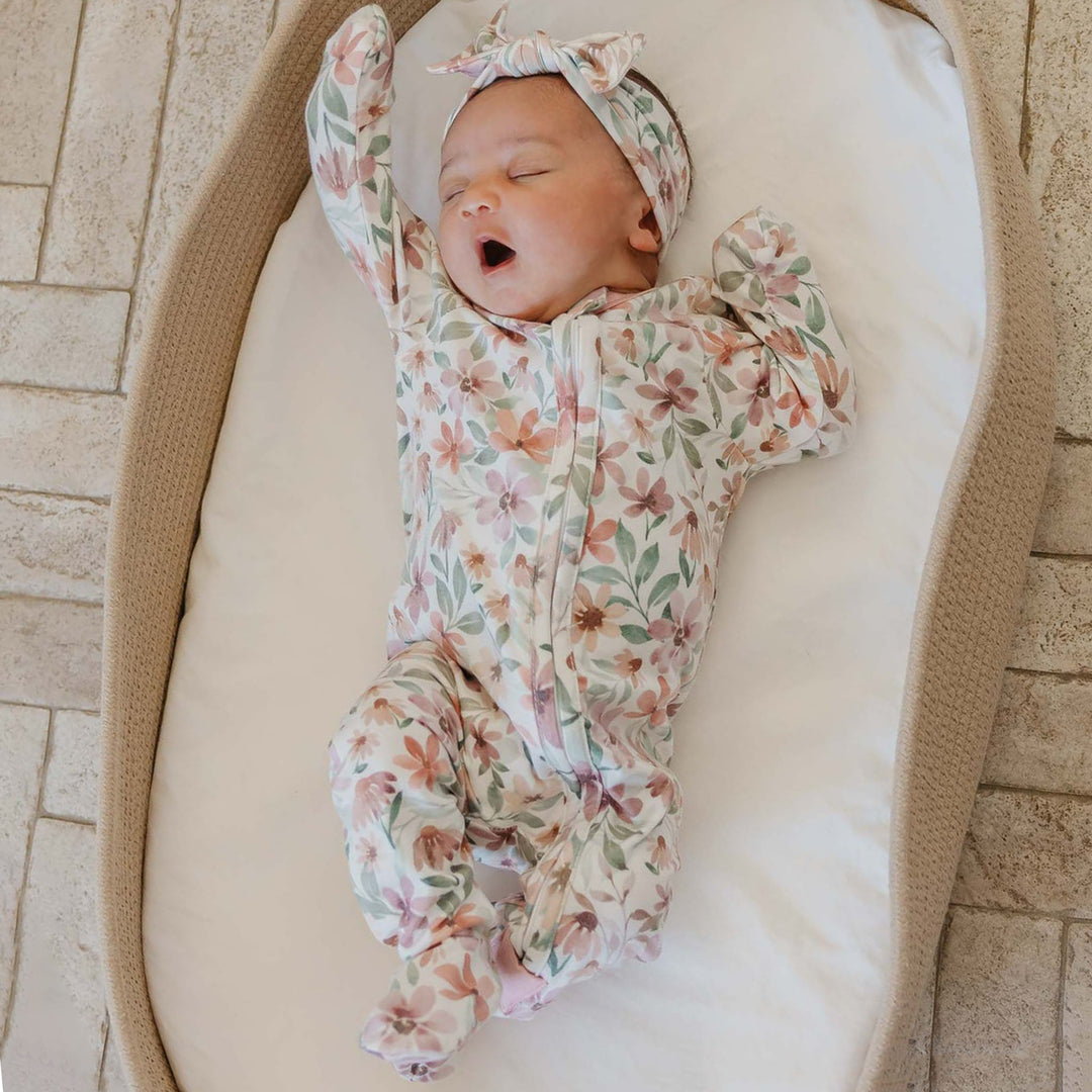 COPPER PEARL BEBE NIÑA PIJAMA ZIP UP NATALIE