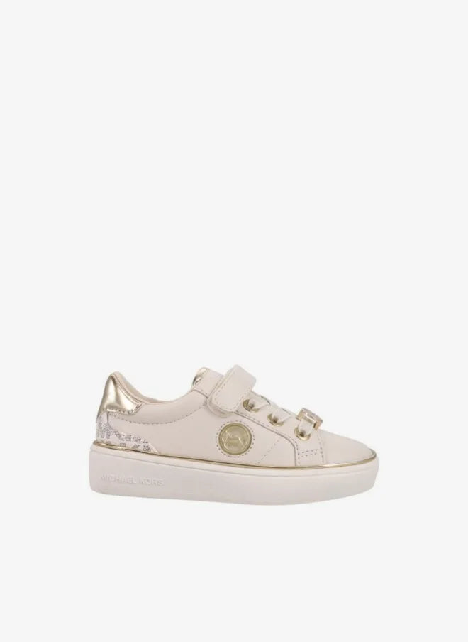 MICHAEL KORS NIÑA ZAPATILLA JEM FINN VANILLA MONOGRAM/SYNTHETIC/PALE GOLD METALLIC