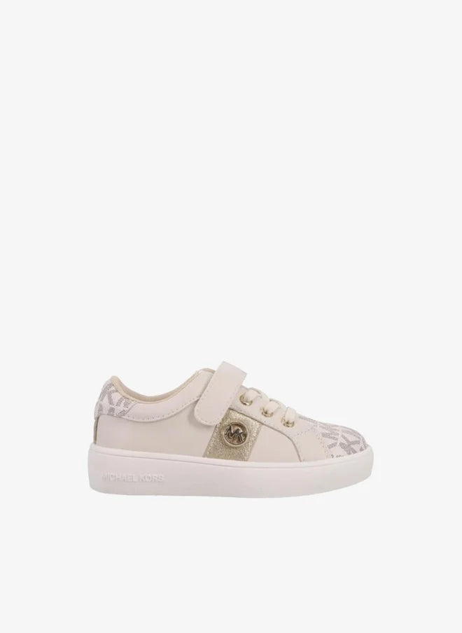 MICHAEL KORS NIÑA ZAPATILLA JEM RAINE PS VANILLA MONOGRAM/SYNTHETIC/PALE GOLD METALLIC