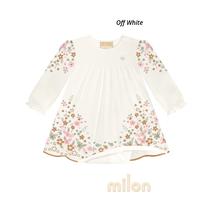 MILON BEBE NIÑA VESTIDO BLANCO