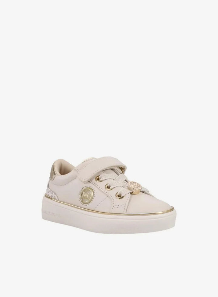 MICHAEL KORS NIÑA ZAPATILLA JEM FINN VANILLA MONOGRAM/SYNTHETIC/PALE GOLD METALLIC