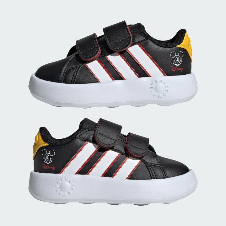 ADIDAS NIÑO ZAPATILLA GRAND COURT MICKEY CBLK/FTWHT/COLRED