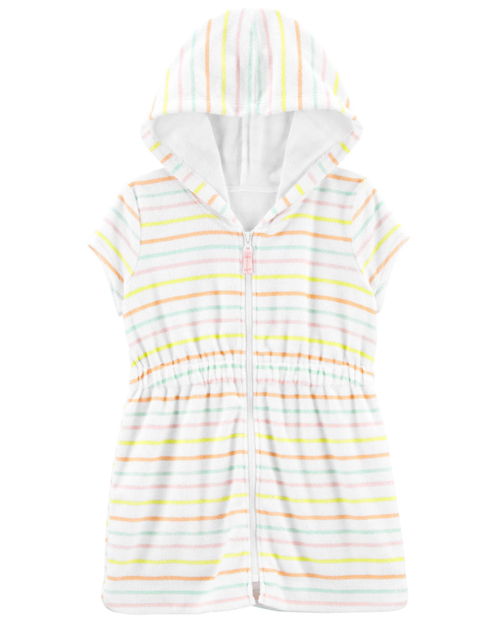 CARTERS BEBE NIÑA BATA TOALLA STRIPE
