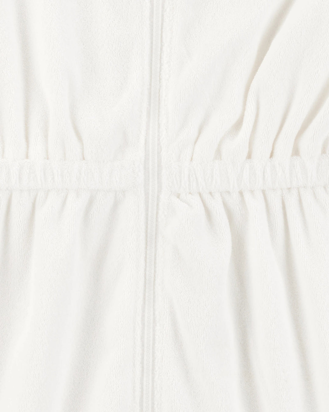 CARTERS NIÑA BATA TOALLA ZIP COVERUP WHITE
