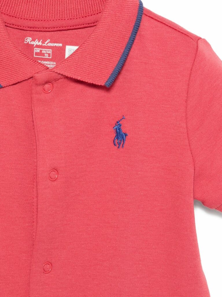 RALPH LAUREN BEBE NIÑO OVEROL 40/1 INTERLOCK NANTUCKET RED