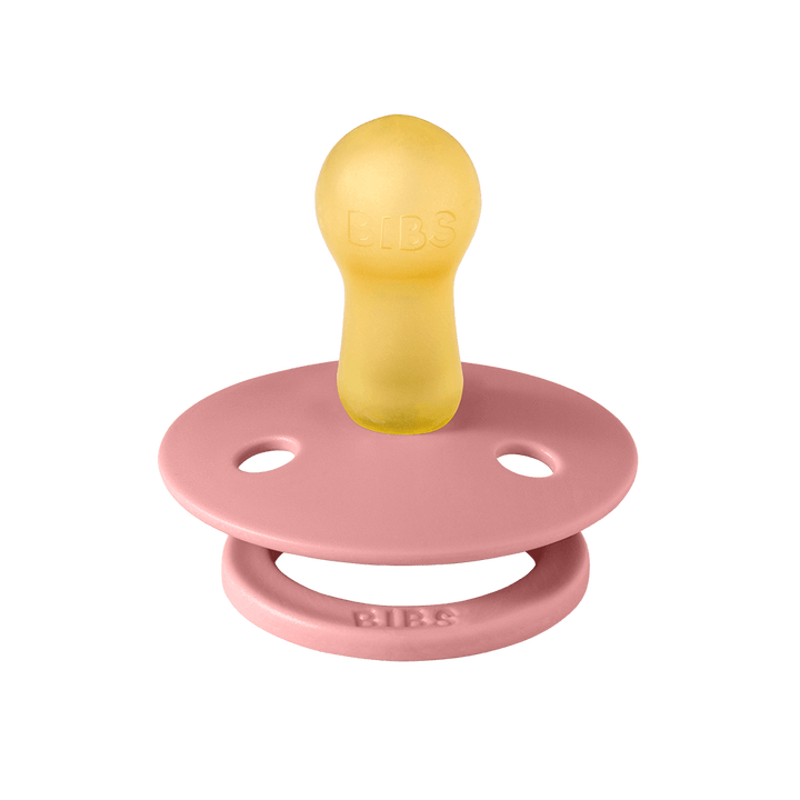 BIBS CHUPO LATEX SIZE1 DUSTY PINK/CORAL 2PK