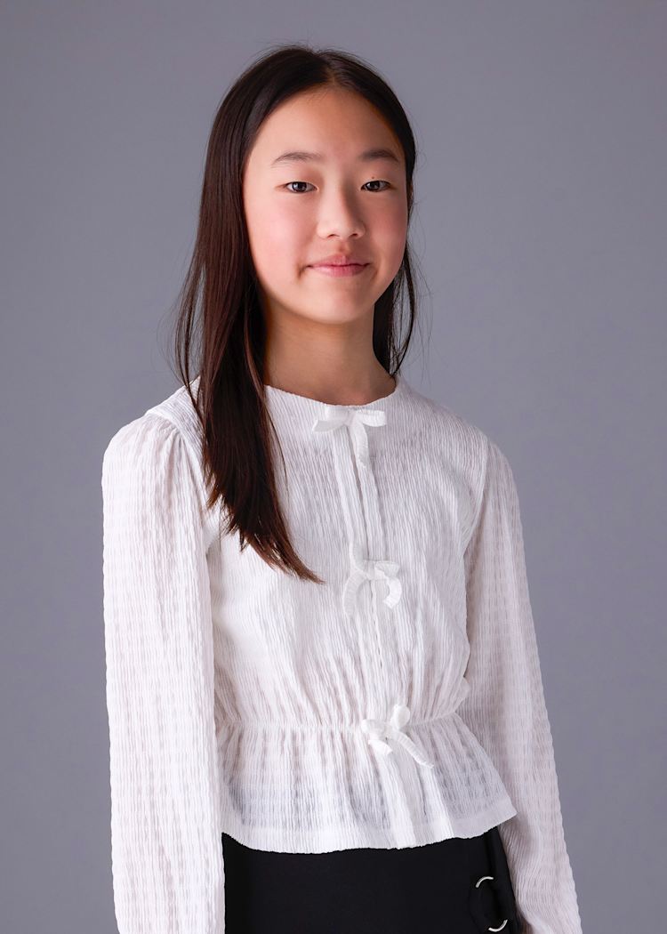 MAYORAL NIÑA BLUSA KNIT TOP CREAM