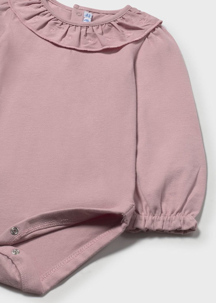 MAYORAL BEBE NIÑA BODY WITH EMBROIDERED COLLAR CRYSTAL