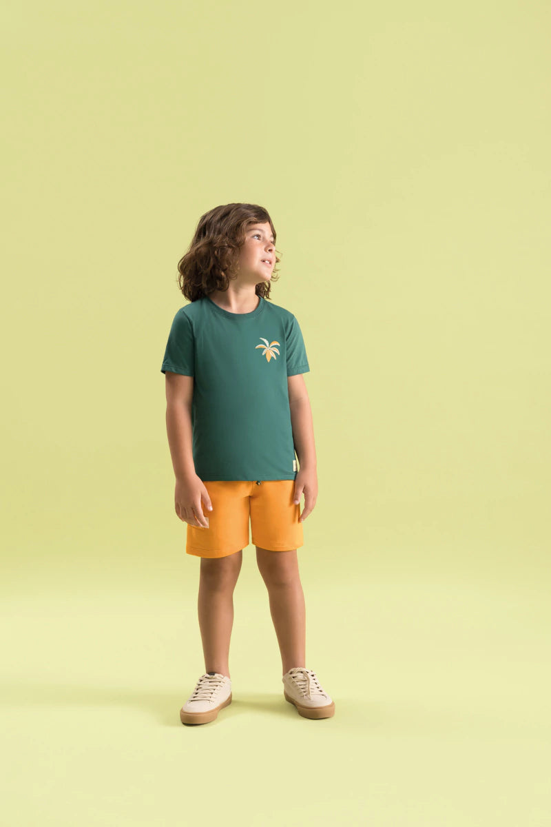 BUGBEE NIÑO CONJ. DE SHORT VERDE PINO