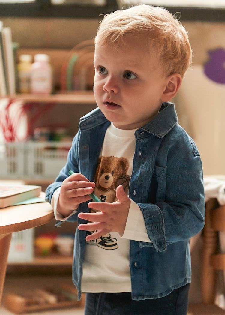 MAYORAL BEBE NIÑO CAMISA DENIM MEDIUM