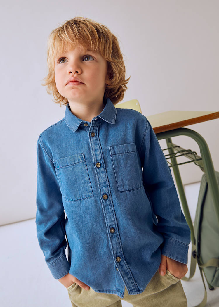 MAYORAL NIÑO CAMISA DENIM MEDIUM