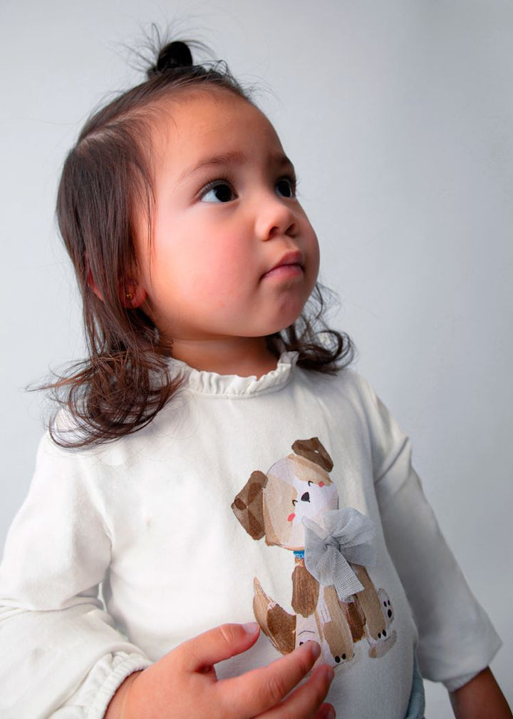 MAYORAL BEBE NIÑA TSHIRT CREAM