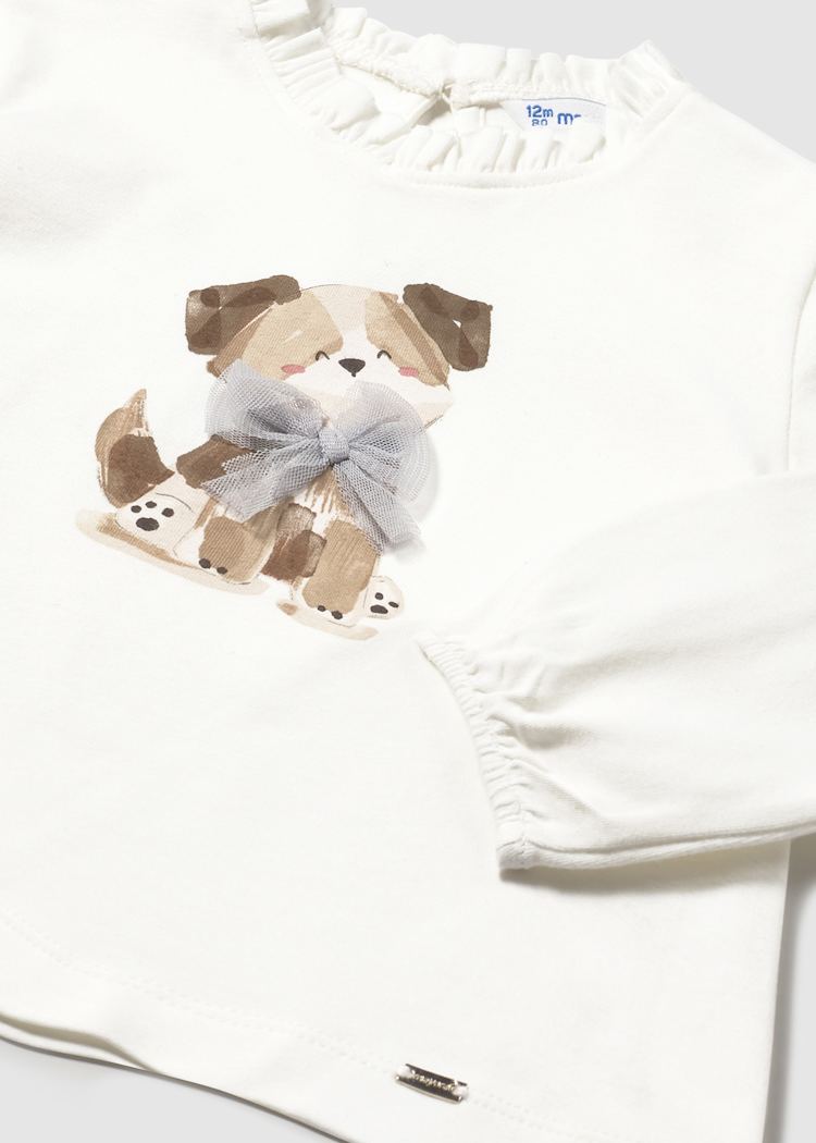 MAYORAL BEBE NIÑA TSHIRT CREAM