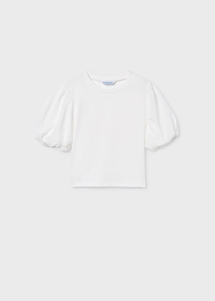Mayoral Blusa Canale Combinada Crudo para Niña