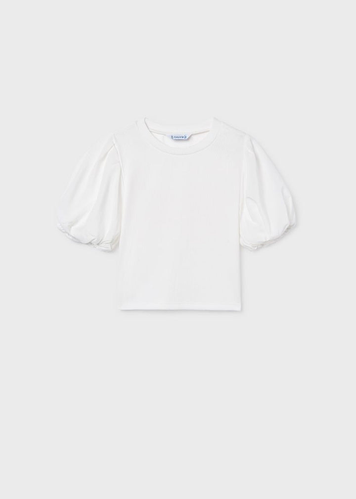 Mayoral Blusa Canale Combinada Crudo para Niña