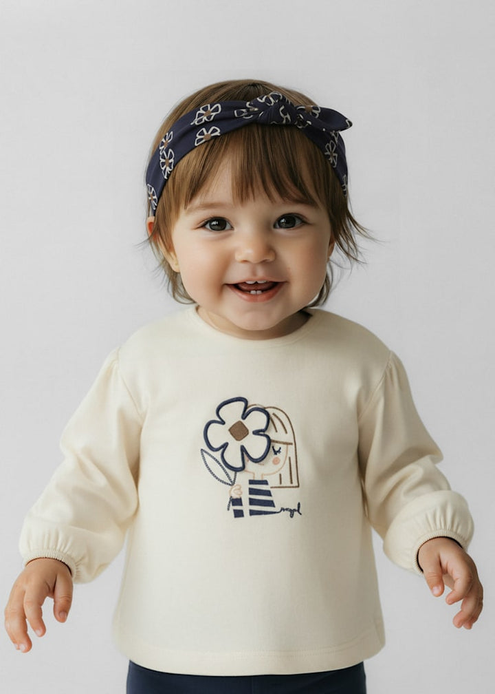 MAYORAL BEBE NIÑA TSHIRT WITH HEADPIECE MACCHIATO