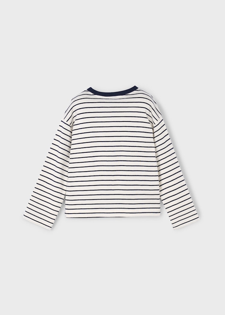 MAYORAL NIÑA TSHIRT STRIPES MACCHIATO