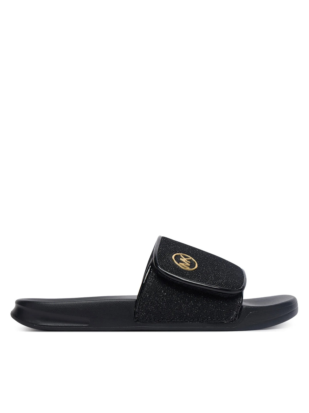 MICHAEL KORS NIÑA CHANCLETA JETT DARBY BLACK SPARKLE MESH