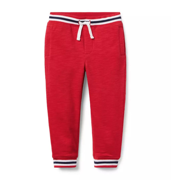 JANIE & JACK NIÑO JOGGER FRENCH TERRY RED