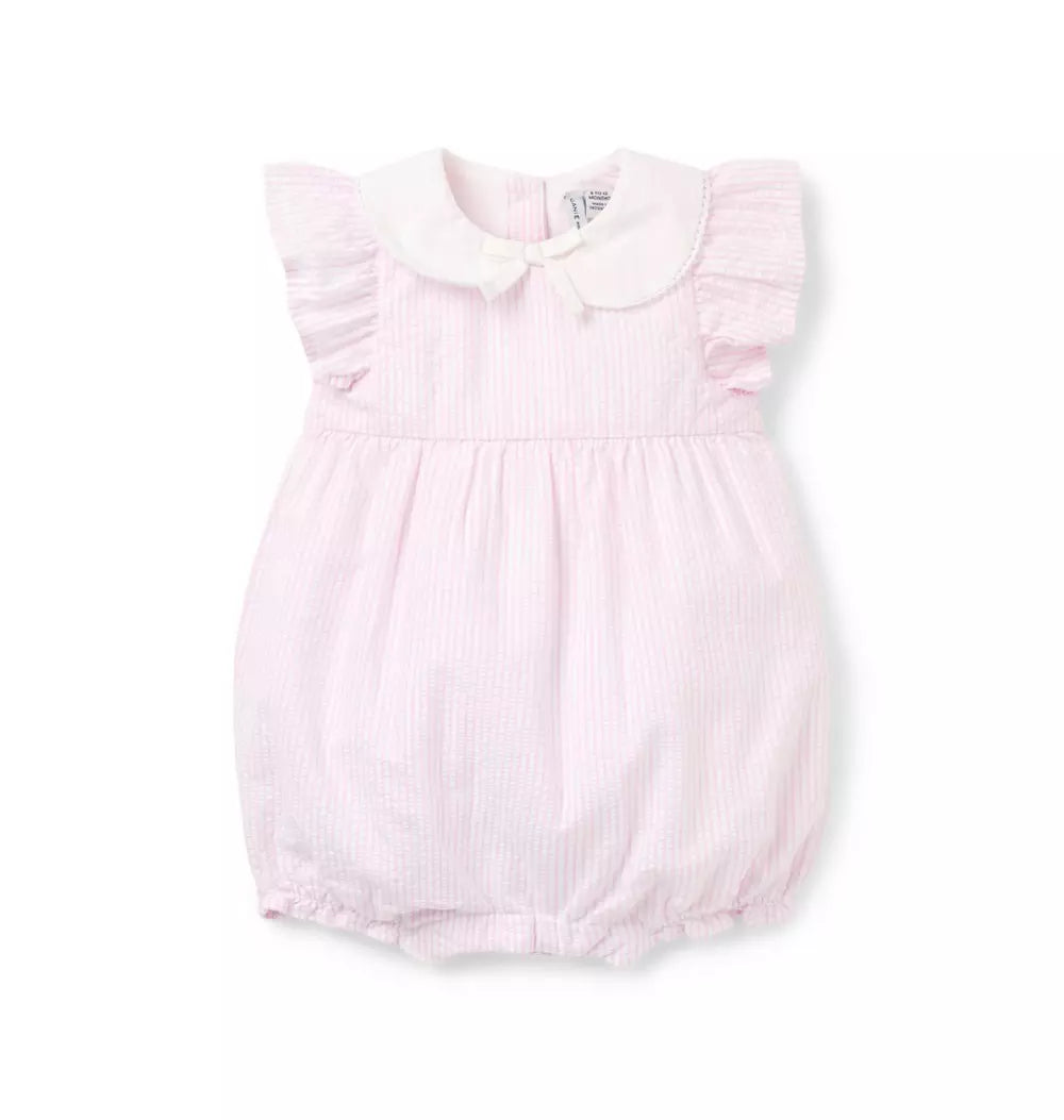 JANIE & JACK BEBE NIÑA ROMPER PINK